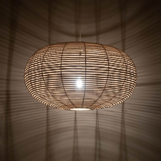 Pendul Rattan L 11155 Nowodvorski E27, Natural, Polonia