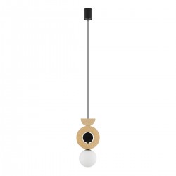Pendul Drops Wood B 11174 Nowodvorski G9, Natural, Polonia