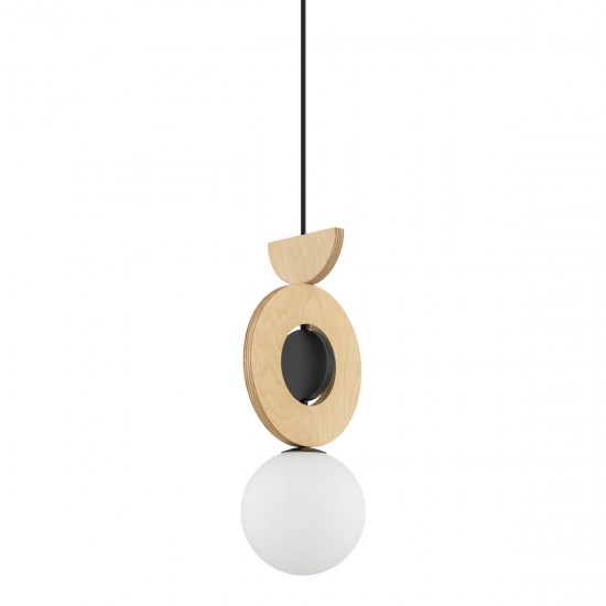 Pendul Drops Wood B 11174 Nowodvorski G9, Natural, Polonia