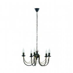 Candelabru Ares 205 Nowodvorski E14, Negru, Polonia