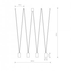 Suspensie More Eye 7610 Nowodvorski GU10, Alama, Polonia