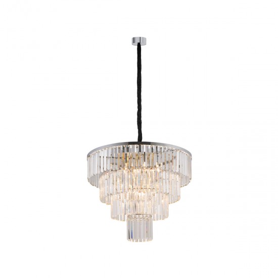 Candelabru Cristal L 7615 Nowodvorski E14, Transparent, Polonia
