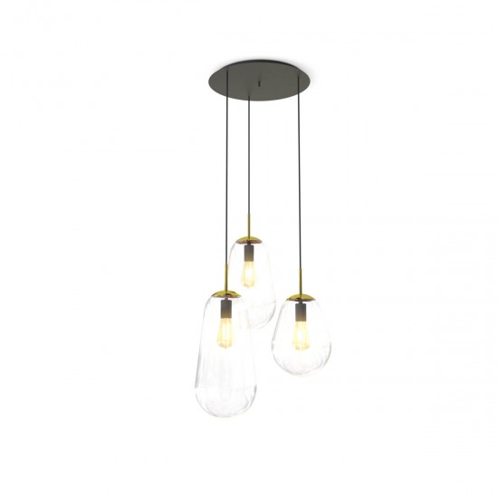 Suspensie Pear 7794 Nowodvorski E27, Transparent, Polonia