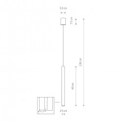 Pendul Laser 490 8798 Nowodvorski G9, Alama, Polonia