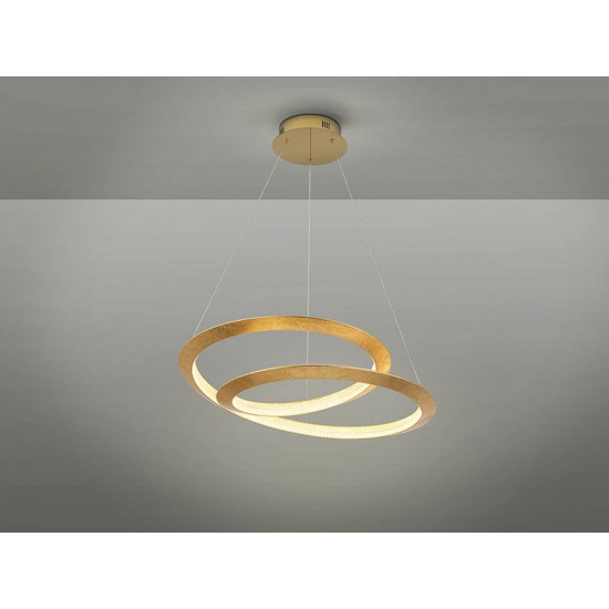 Suspensie Schuller Eternity - Lamp Gold Leaves Ø60 Dimmable 165723D Led Spania