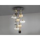 Suspensie Schuller ·Norma· Lamp 9L., Black/Brass 225090 E27 Spania