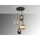 Suspensie Schuller ·Norma· Lamp 4L., Black/Brass 225168 E27 Spania