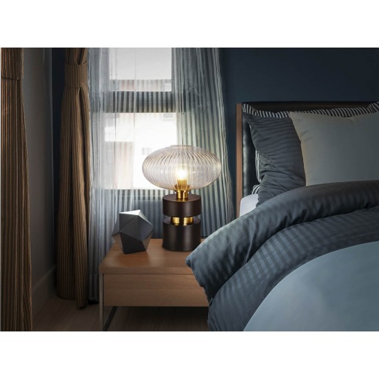 Veioza Schuller Norma - Table Lamp 1L Black-Brass 225274 E27 Spania