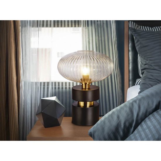 Veioza Schuller Norma - Table Lamp 1L Black-Brass 225274 E27 Spania