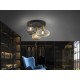 Lustra Plafon Schuller ·Norma· Ceiling Lamp 3L Black/Brass 225342 E27 Spania