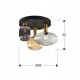 Lustra Plafon Schuller ·Norma· Ceiling Lamp 3L Black/Brass 225342 E27 Spania