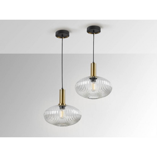 Pendul Schuller ·Norma· Lamp 1L., Clear 225410 E27 Spania