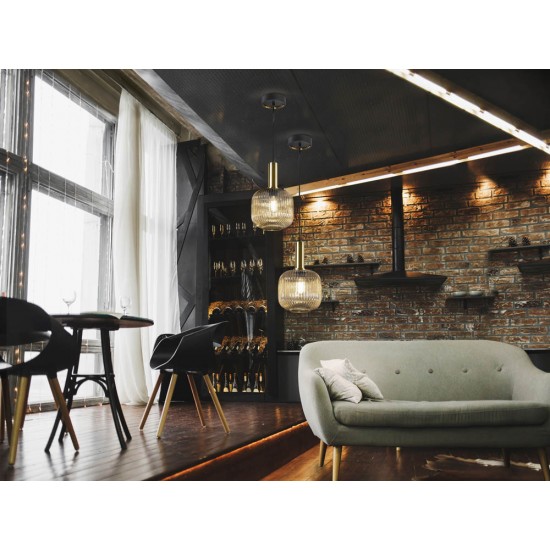 Pendul Schuller Norma- Lamp 1L Amber 225588 E27 Spania