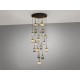 Suspensie Schuller Norma - Lamp 18L Black-Brass 225892 E27 Spania