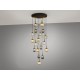 Suspensie Schuller Norma - Lamp 18L Black-Brass Dimmable 225892D E27 Spania
