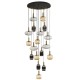 Suspensie Schuller Norma - Lamp 18L Black-Brass Dimmable 225892D E27 Spania