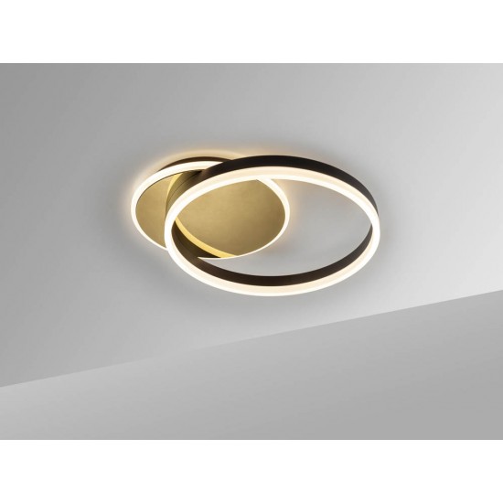 Plafoniera Schuller ·Oriel· Ceiling Lamp Gold/Black 226387 Led Spania