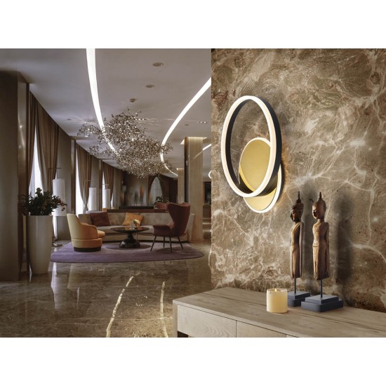 Plafoniera Schuller ·Oriel· Ceiling Lamp Gold/Black 226387 Led Spania