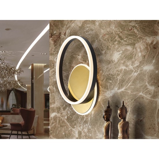Plafoniera Schuller ·Oriel· Ceiling Lamp Gold/Black 226387 Led Spania