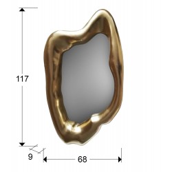 Oglinda de Camera Schuller ·Caos· Mirror, Gold Leaf 261951 Spania