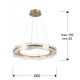 Suspensie Schuller ·Lira· Lamp Ø60 Gold 294683 Led Spania