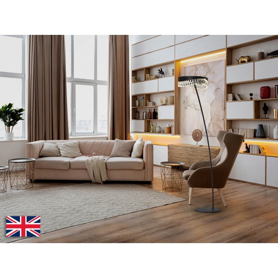 Lampadar Schuller ·Selene· Floor Lamp, Black-Crystal 294867 Led Spania