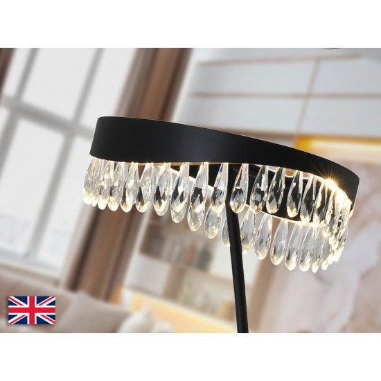 Lampadar Schuller ·Selene· Floor Lamp, Black-Crystal 294867 Led Spania
