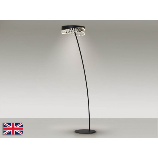 Lampadar Schuller ·Selene· Floor Lamp, Black-Crystal 294867 Led Spania