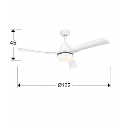 Ventilator Schuller ·Aspas· Fan, White 316590 Spania