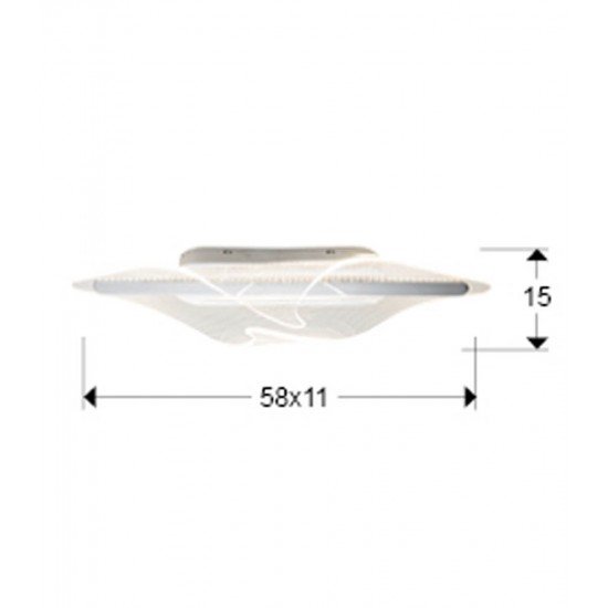 Aplica Schuller ·Enigma· Wall/Ceiling Lamp, Chrome 327756 Led Spania