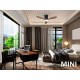 Ventilator Schuller ·Siroco Mini· Black/Walnut Fan 329385 Spania