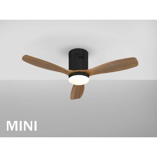 Ventilator Schuller ·Siroco Mini· Black/Walnut Fan 329385 Spania