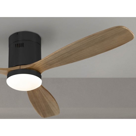 Ventilator Schuller ·Siroco· Fan, Black/Walnut 329514 Spania