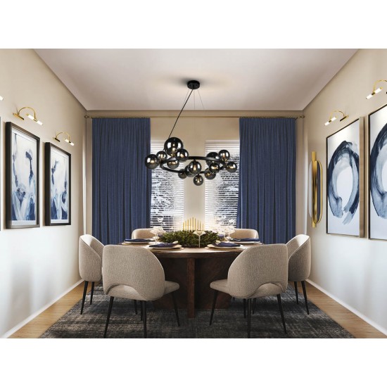 Candelabru Schuller ·Astros· Lamp 14L., Black 329613 G9 Spania