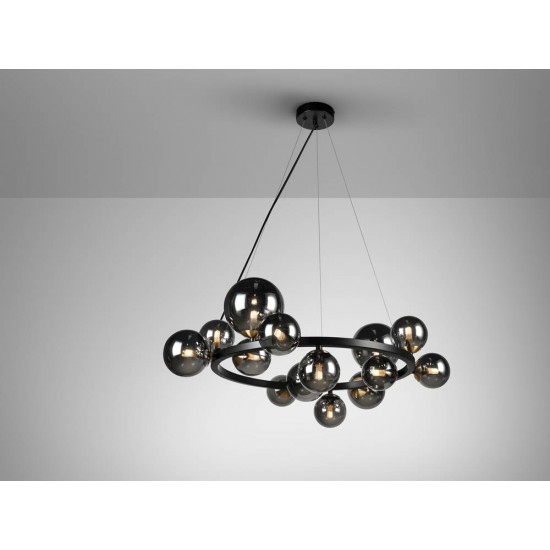 Candelabru Schuller ·Astros· Lamp 14L., Black 329613 G9 Spania