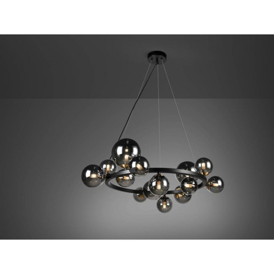 Candelabru Schuller ·Astros· Lamp 14L., Black 329613 G9 Spania