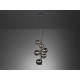 Suspensie Schuller ·Astros· Lamp 6L., Black 329743 G9 Spania