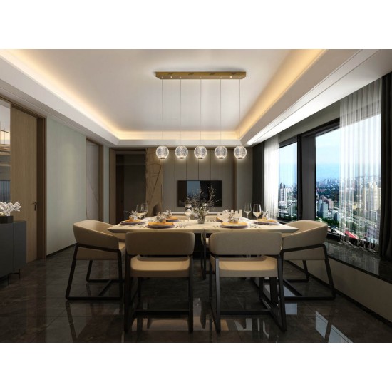 Suspensie Schuller ·Austral· Led Lamp 5L., Golden 354264 Led Spania