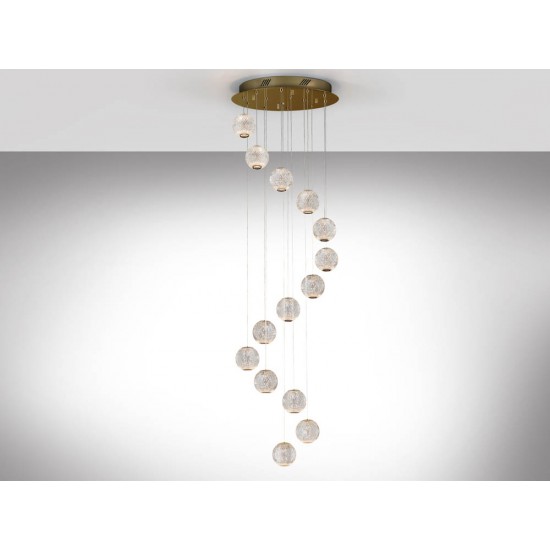 Suspensie Schuller Lamp. 14L Led·Austral·Gold Ø50 354318 Led Spania