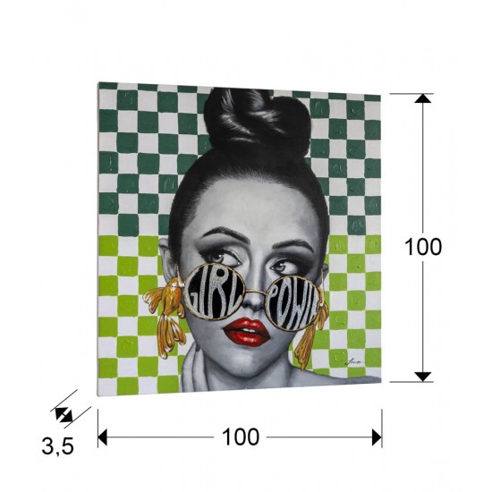 Tablou Decorativ Schuller ·Girl Power· Acrylic, 100X100 357462 Spania