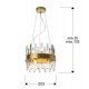 Suspensie Schuller ·Grace· Lamp, 10L., Golden 365185 G9 Spania