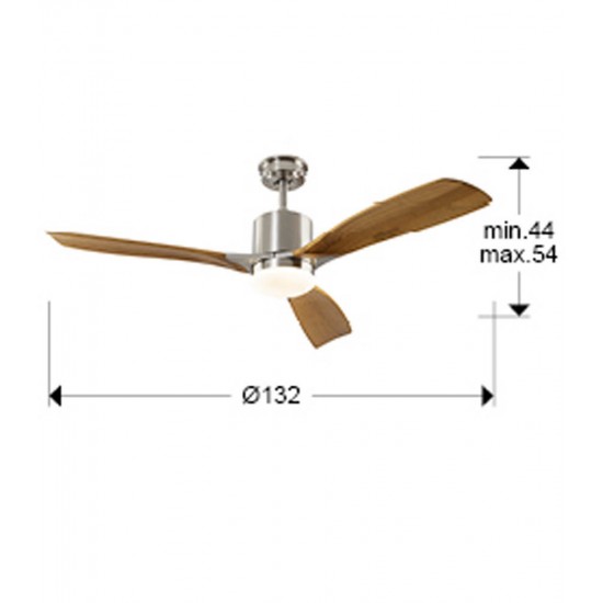 Ventilator Schuller ·Anemos· Fan, Nickel/Cherry 427166 Spania