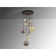 Suspensie Schuller ·Dark· Lamp 9L., Black/Brass 439176 G9 Spania
