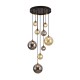 Suspensie Schuller ·Dark· Lamp 9L., Black/Brass 439176 G9 Spania