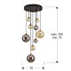 Suspensie Schuller ·Dark· Lamp 9L., Black/Brass 439176 G9 Spania
