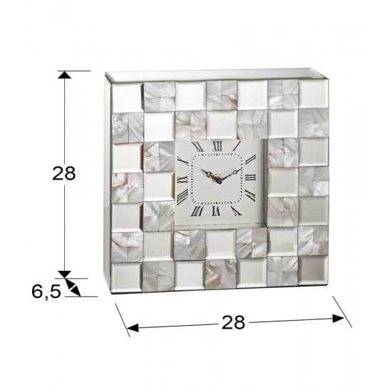 Ceas Schuller ·Nacar· Table Clock, 28X28 495663 Spania