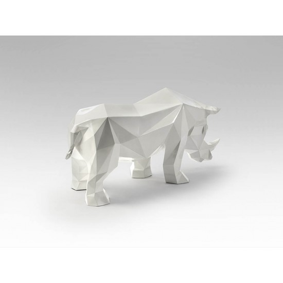 Figurina Decorativa Schuller -Future Rhino- Rhinoceros Figure, White 567718 Spania
