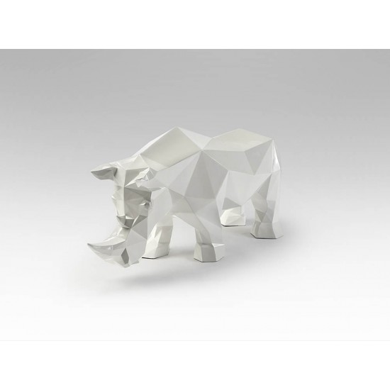 Figurina Decorativa Schuller -Future Rhino- Rhinoceros Figure, White 567718 Spania