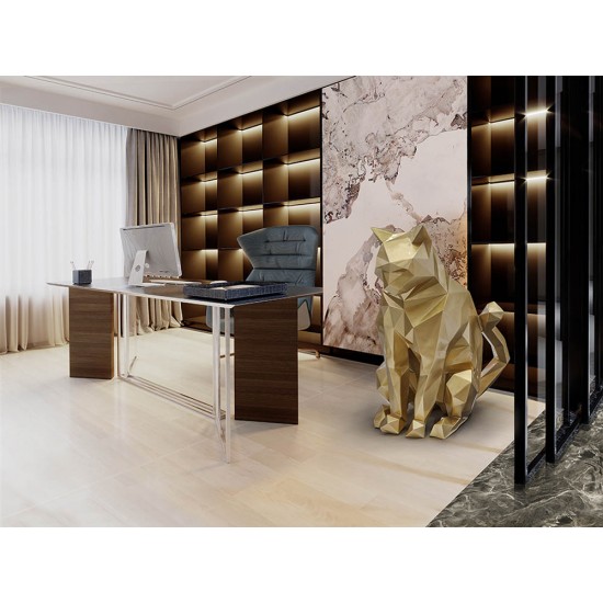 Figurina Decorativa Schuller -Future Cat- Cat Figure, Gold 598743 Spania