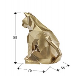 Figurina Decorativa Schuller -Future Cat- Cat Figure, Gold 598743 Spania